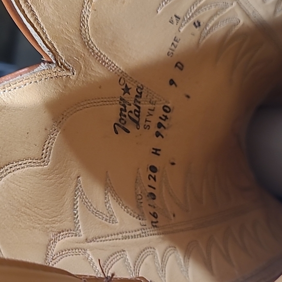 Vintage men's Tony Lama western boots size 9D - Picture 8 of 8